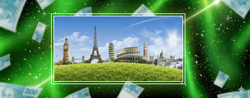 VIAGEM MAGNÍFICA PELA EUROPA COMPLETA 🧳✈️ - R$25,00 - PRÊMIOS DE ATÉ R$50.000,00 